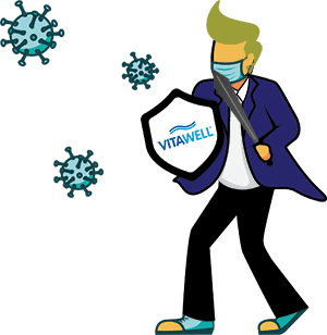 Vitawell Covid informationen anmimation